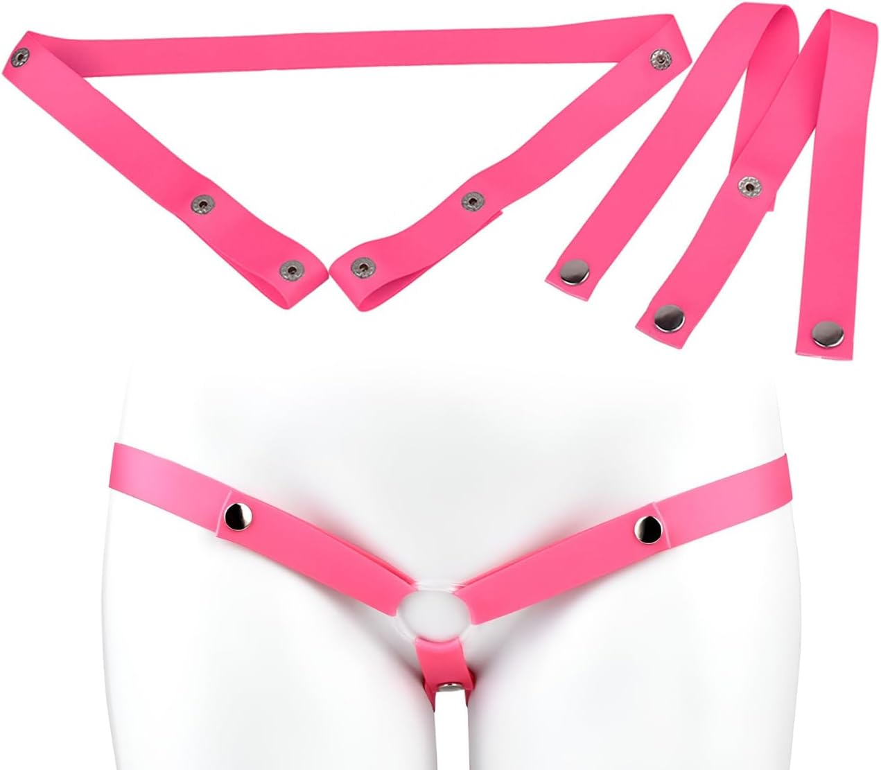 Male Chastity Cage Cock Cage with Fixed Auxiliary Strap, Chastity Belt, Flat Penis Cage, Penis Ring, Fufu Clip Chastity,Sissy Toys Penis Pump Adult Toy -152 (Pink)