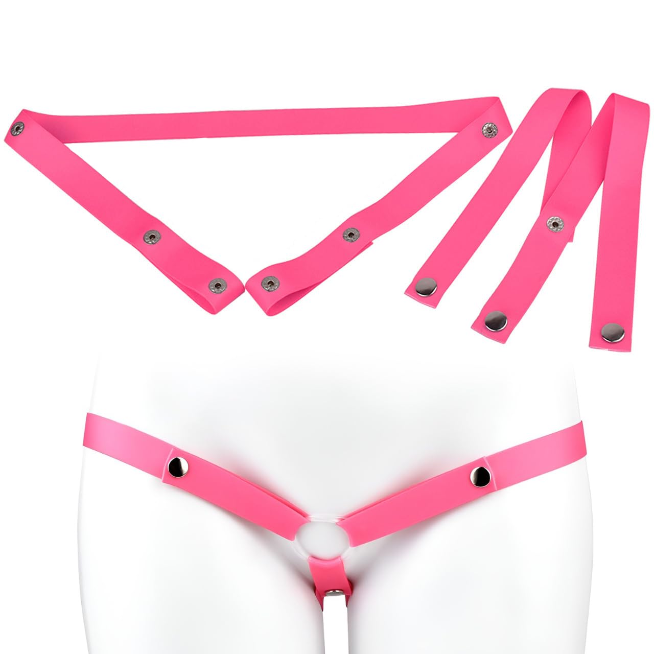 Male Chastity Cage Cock Cage with Fixed Auxiliary Strap, Chastity Belt, Flat Penis Cage, Penis Ring, Fufu Clip Chastity,Sissy Toys Penis Pump Adult Toy -152 (Pink)