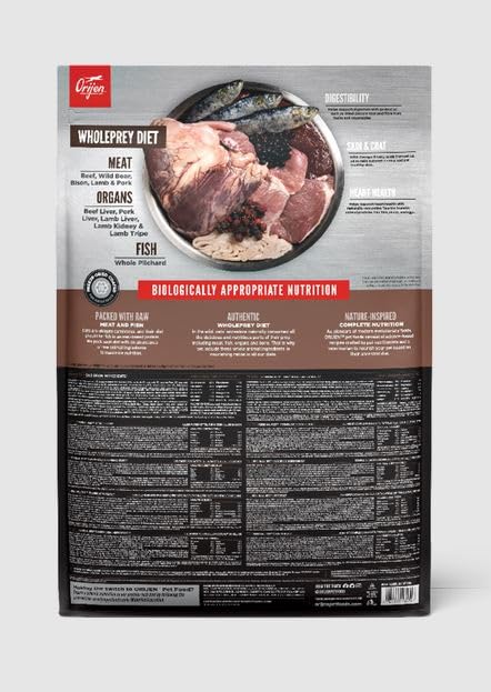 Orijen Cat Regional Red | Doppelpack | 2 x 340 g | Alleinfuttermittel für ausgewachsene Katzen | 85% hochwertige tierische Zutaten | Überzug aus gefriergetrockneter Leber