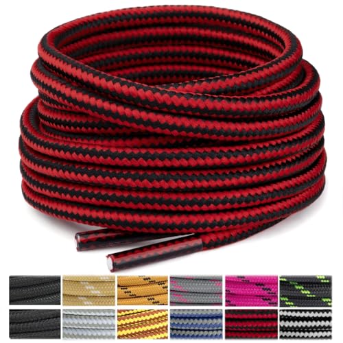 Image of Stepace 2 Pairs Round Heavy Duty Boot Laces for Hiking and Work Boots