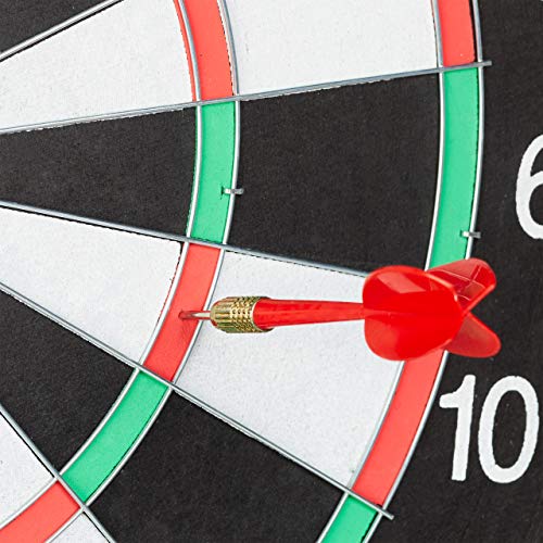 Relaxdays 10021466 Bersaglio X2 Freccette, 43 cm