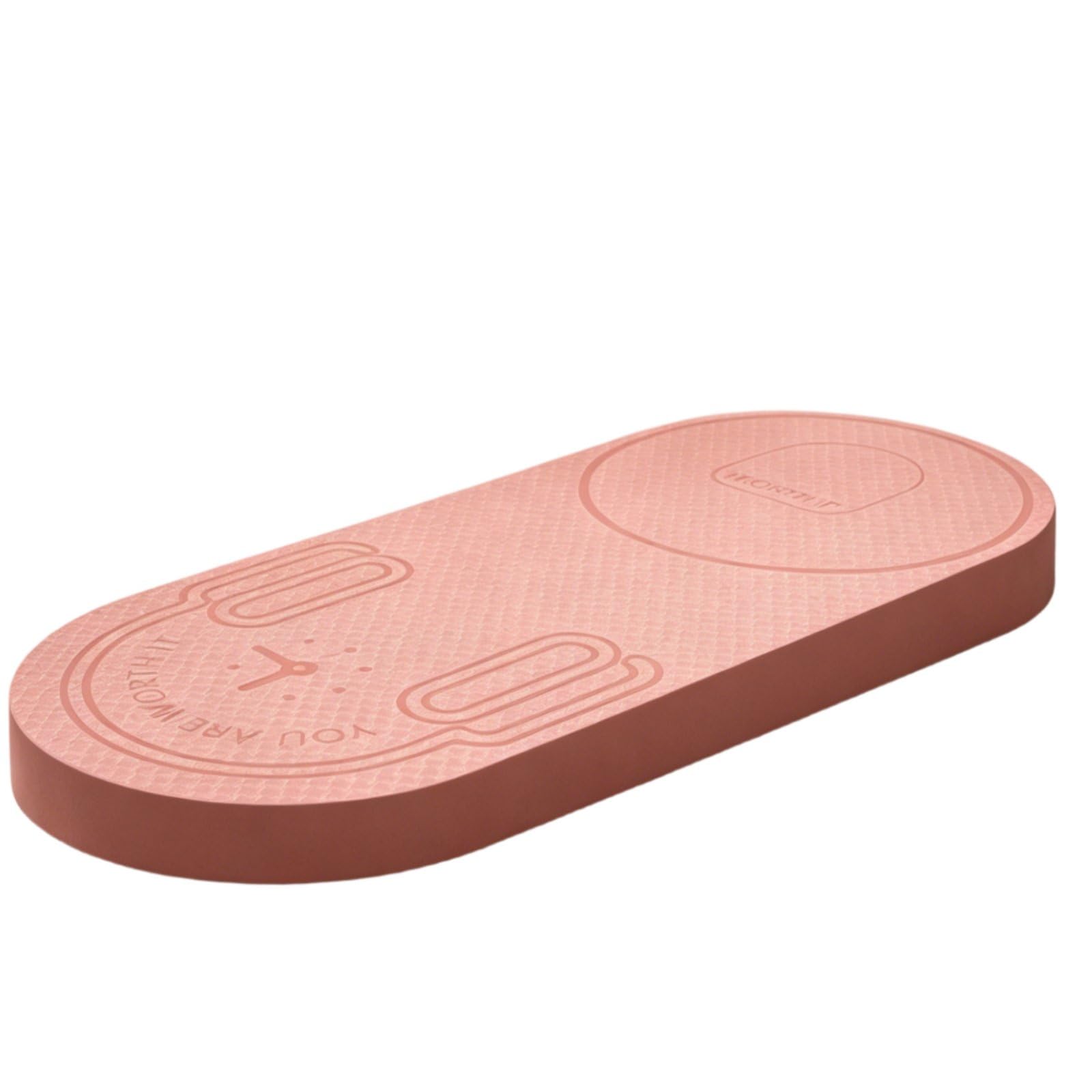 Dicke Sprungseil Matte Fitnessmatte Übungsmatte Trainingsmatte aus TPE mit 40mm Stoßdämpfung Griffige Struktur Leise Nutzung Schützt Gelenke für, Rosa