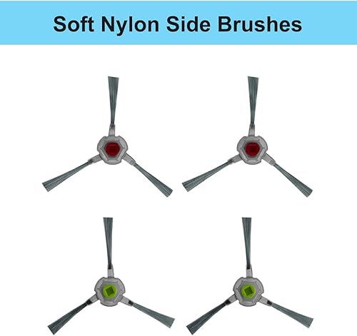 Miniatura 3 de Piezas de repuesto compatibles con el robot aspirador AIRROBO P20, el kit de accesorios de repuesto incluye 1 cepillo de rodillo, 4 cepillos