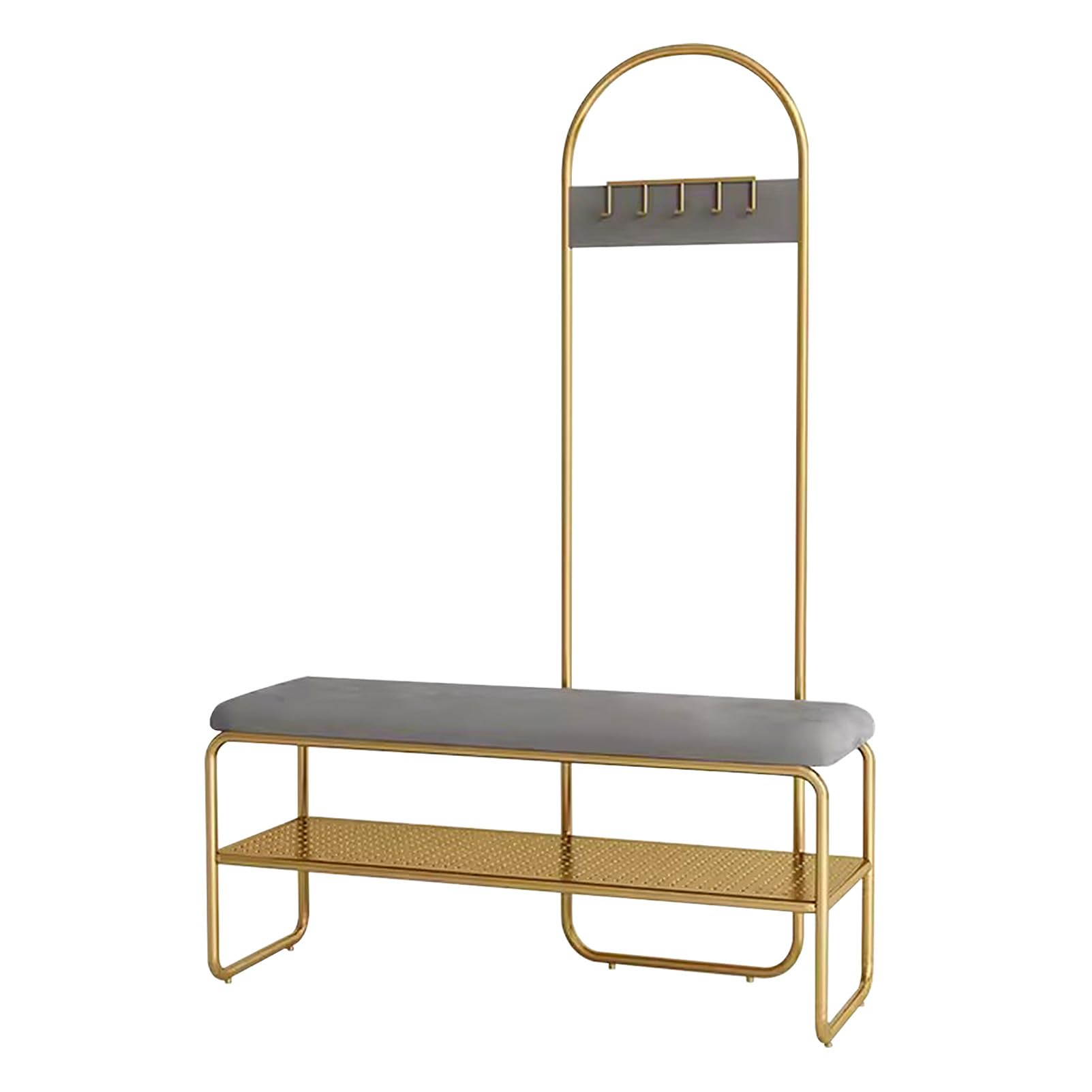 GHFXSCV Entryway Hall Tree with Coat Rack and Shoe Bench - Mudroom Sto Solut with 5 Hoo, Shoe nizer for Bedroom and Living Room