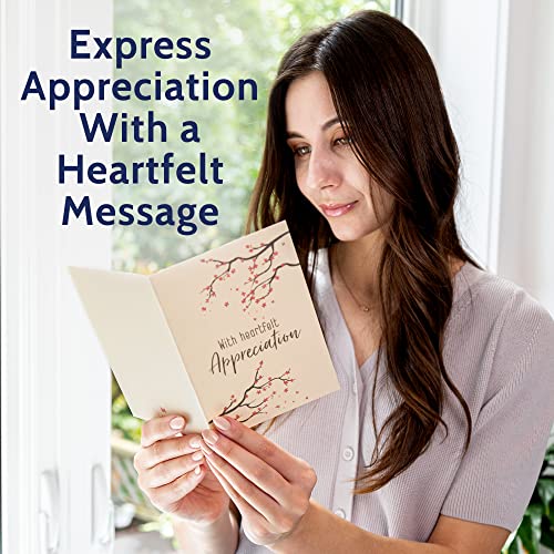 24 Funeral Thank You Cards With Message Inside - 4.5 X 6.25” Rustic Nature Scenes Flowers, Trees, Mountains - Bulk Sympathy Thank You Cards With Words Inside - Bereavement Thank You Notes With Envelopes #TOP5