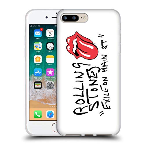 Head Case Designs Licenciado Oficialmente The Rolling Stones Exilio en Main St. Discos Carcasa de Gel de Silicona Compatible con Apple iPhone 7 Plus/iPhone 8 Plus