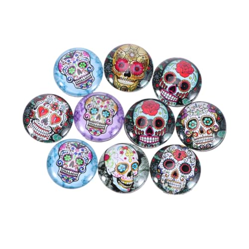 TOPBATHY 10 Piezas Decoracion Mexicana imán del gabinete Pegatinas embellecedor frigorifico imanes de Nevera Etiqueta engomada de Cristal Vidrio imán de refrigerador México