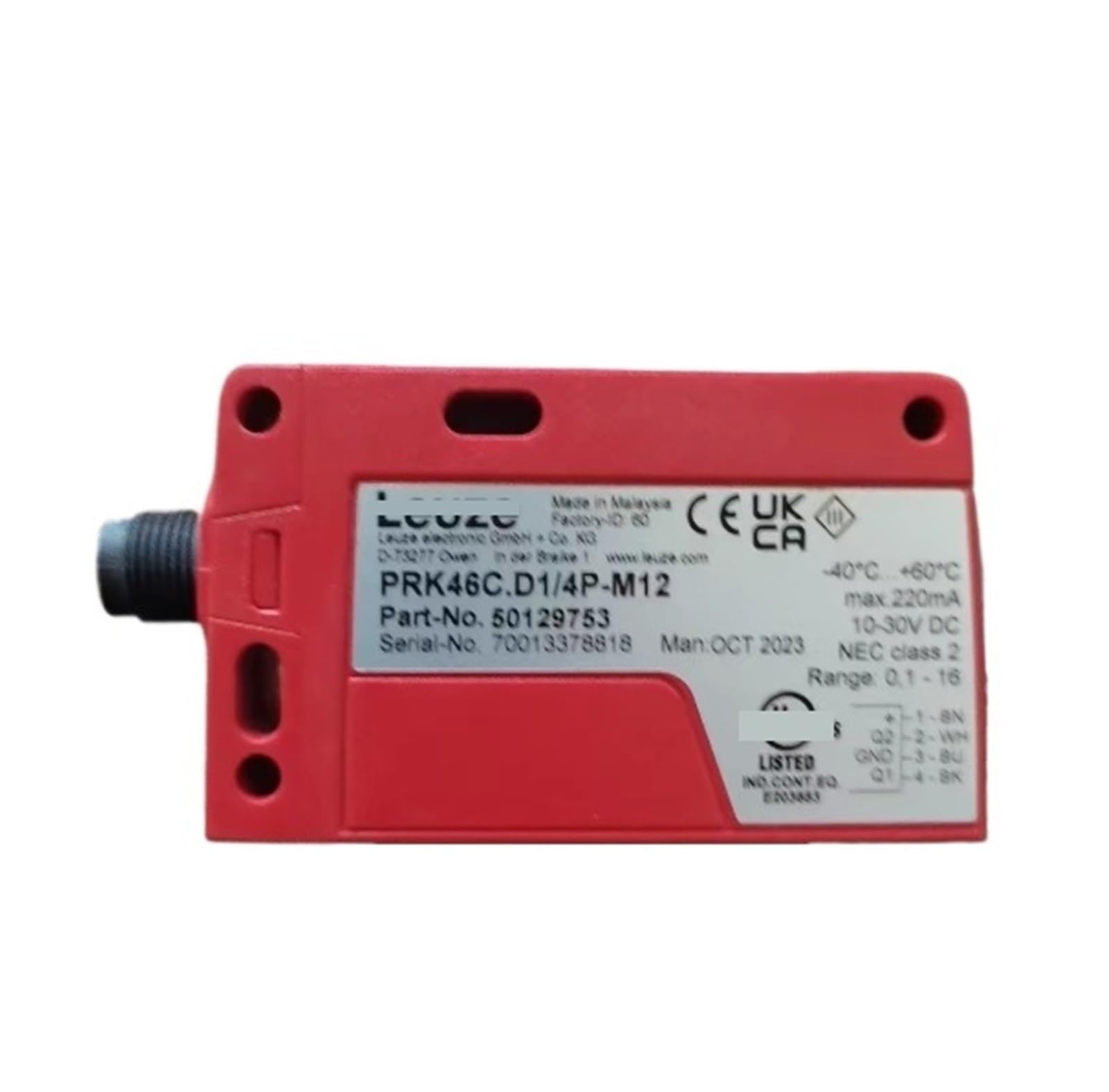 EVPZPLKMGT Polarized Retro-Reflective Photoelectric Sensor, PRK46C.D1/4P-M12 50129753, Photoelectric Switch Original