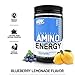 Optimum Nutrition Amino Energy - Pre Workout with Green Tea, BCAA, Amino Acids, Keto Friendly, Green Coffee Extract, Energy Powder - Blueberry Lemonade, 30 Servings (Packaging May Vary)