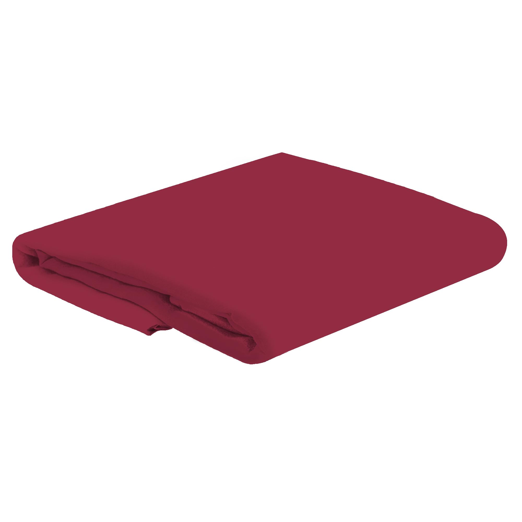 HOME ACE Red Easy Iron Percale King Size Bed Flat Sheet, Kingsize Bed Cotton Flat Sheet, Kingsize Bedding Polycotton King Size Bed Sheet 100% Poly Cotton Top Sheets
