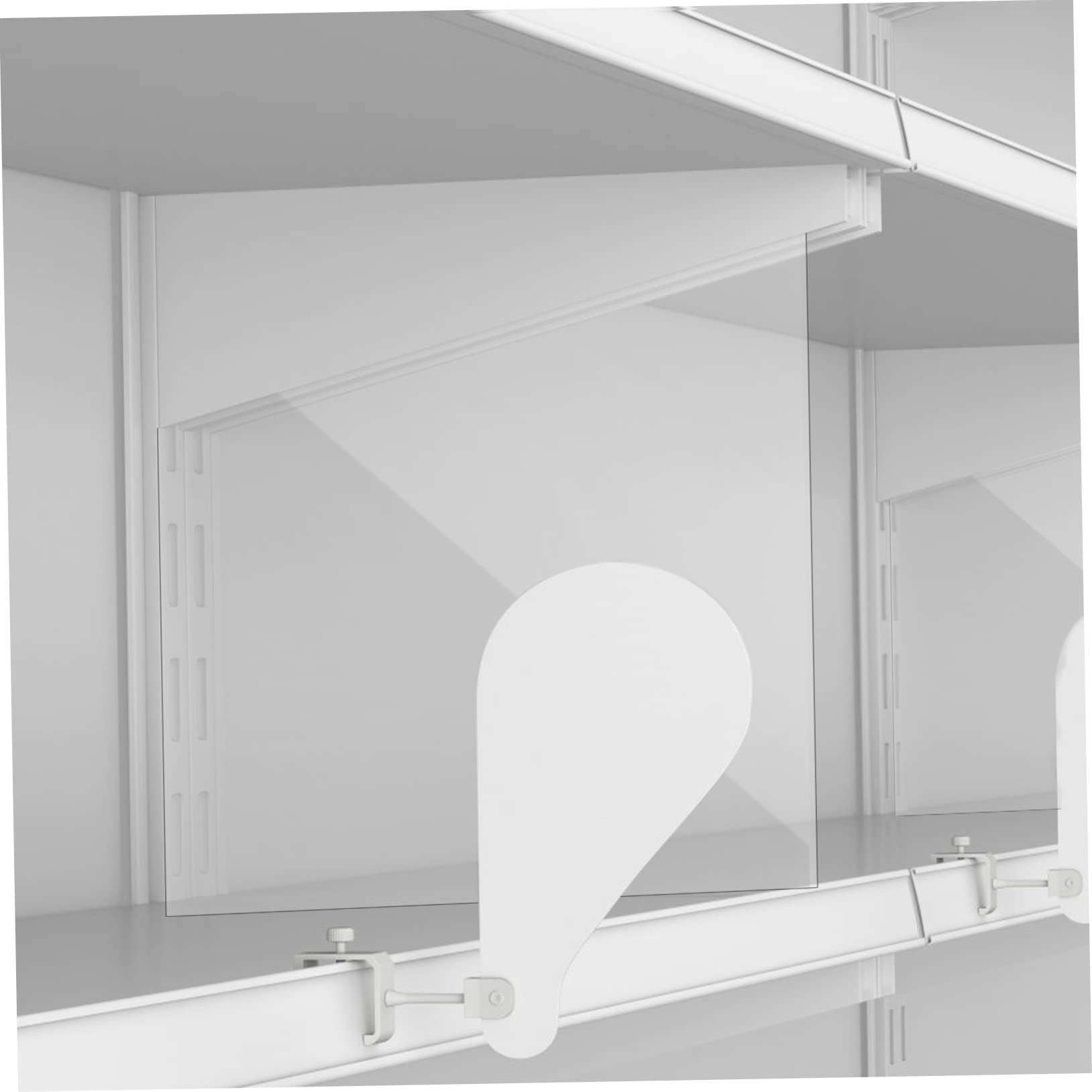 HEALEEP 3pcs Transparent Acrylic Shelf Dividers for Closet Organization High Clarity Separator Panels for Pantry and Cabinet Storage for Neat and Tidy Arrangements