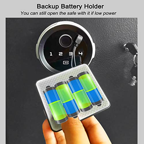 Biometric Wall Safe, Hidden Fingerprint Security Wall Safe, In Wall Safe Between Studs, Perfect For Home/Office/Hotel, Secure Handgun, Documents, Jewelry, Valuables #TOP5