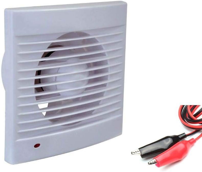 sungla 6" INCH DC 12V Wall-Mounted Exhaust Fan Solar Exhaust Ventilation Attic Fan