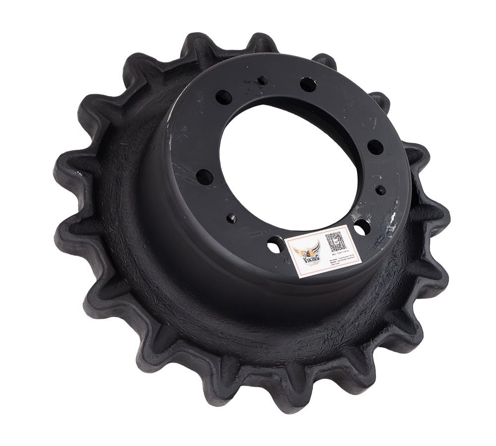 17 Teeth Single Speed Drive Sprocket for Bobcat Skid Steer 864, T870 (single speed), Compact Loader, Excavators, & Backhoe Loaders Replaces 7165109, 6 Holes