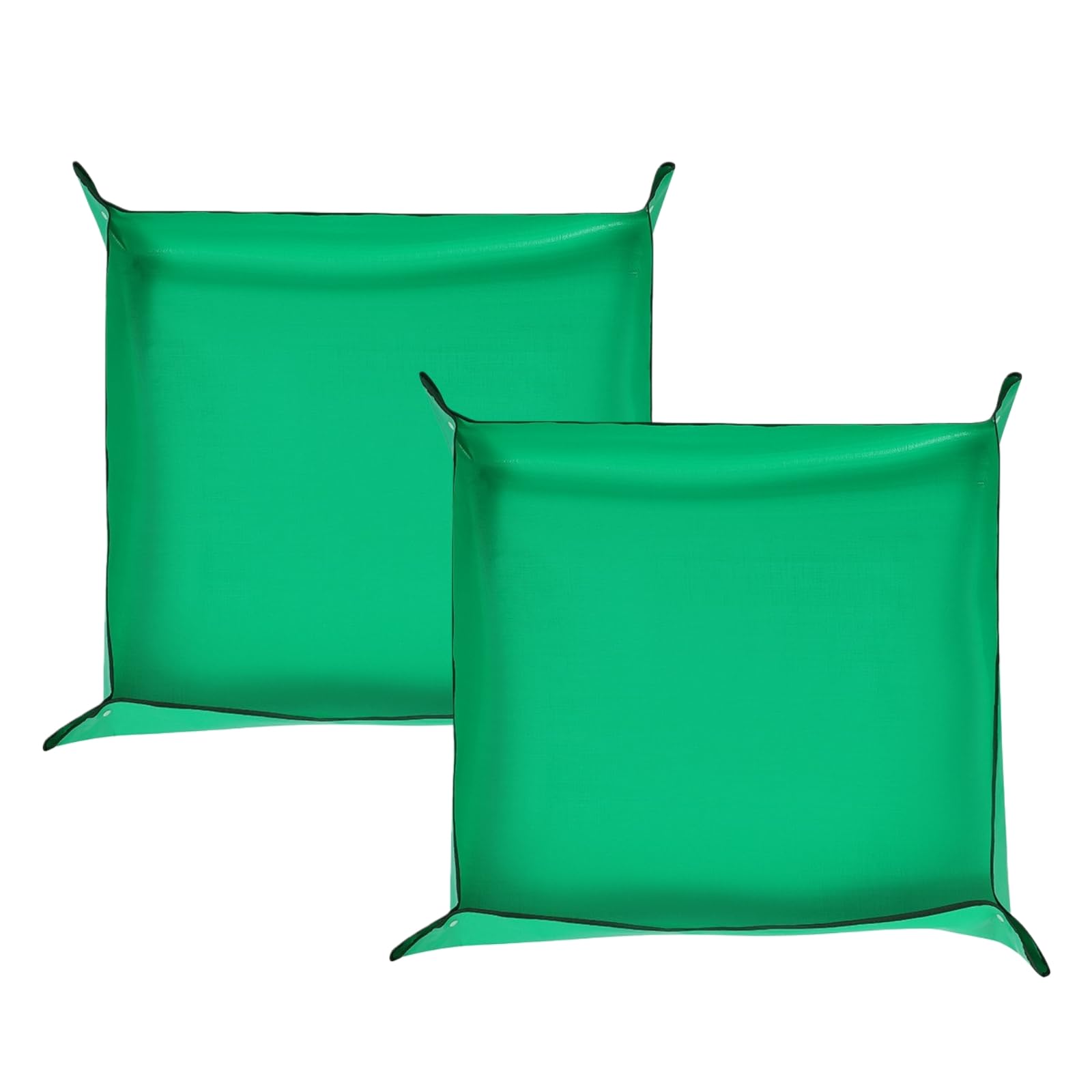 Pack of 2 150 x 100 cm Plant Mat, Repotting Mat, Foldable Plant Mat, Garden Mat, Waterproof Plant Repotting Mat for Indoor Plants, Balcony and Gardening (Green)