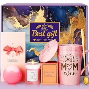 Birthday Gifts for Mom, Wife, Grandma, Sister, Friends: Unique Birthday Gifts Baskets Set for Personalized Best Mom Ever from Daughter Son, Spa Presents for Christmas, Mothers Day