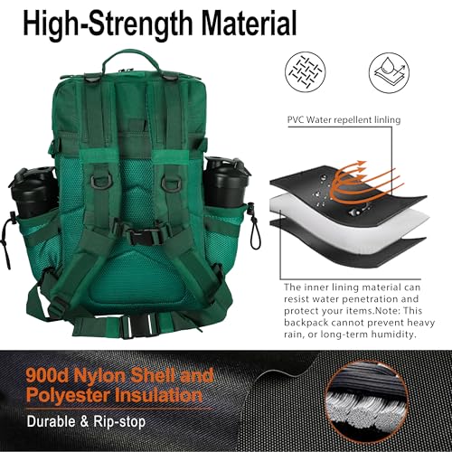 Image of LHI Tactical Military Backpack for Men 25L /45L Large Molle Army Assault Pack 3 Day Hiking Rucksack With Bottle Holder