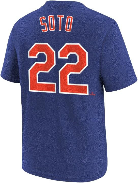 Nike Juan Soto #22 New York Mets Name Number Player T-Shirt - Youth Boys (8-20)