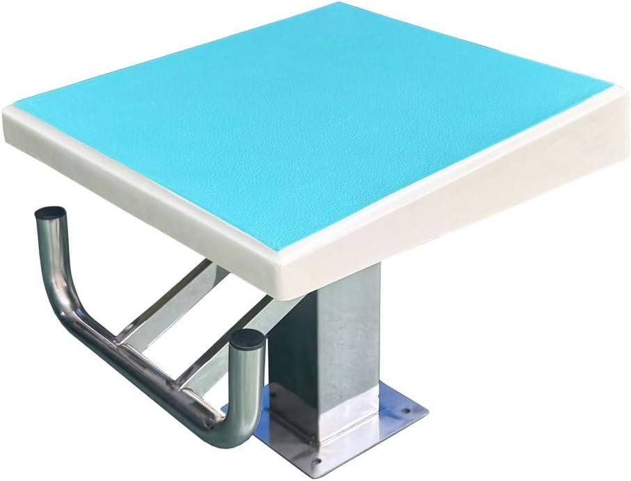 Heavy Duty Pool Diving Platform with Stainless Steel Base, 600 Lbs Load Capacity, Ideal for Competitive Swimming and Recreational Use, Durable Diving Board for Pools