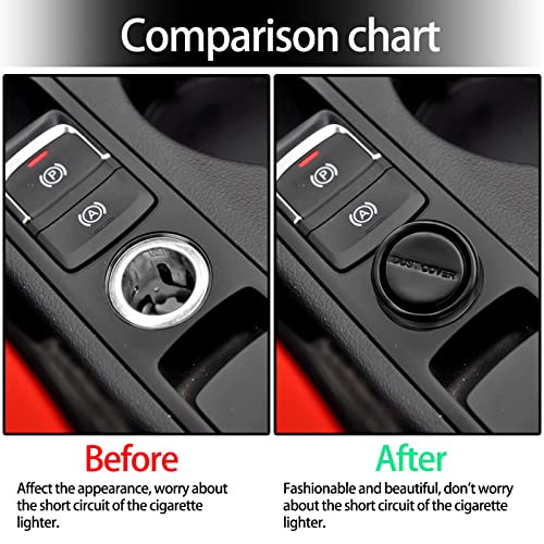 Superkaka Cigarette Lighter Plug，Fire Missile Cigarette Lighter Plug，Funny Car Accessories，Cigarette Lighter Dust Cover Decoration #TOP6