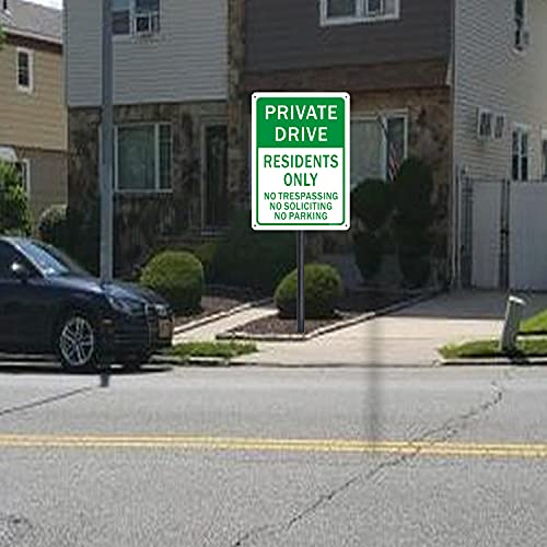 Panneau Private Driveway résistant en aluminium antirouille x2