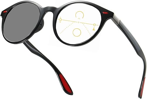 COTIA Gafas de lectura progresivas fotocrómicas de transición para hombre, lentes de hipermetropía deportiva con enfoque múltiple TR90