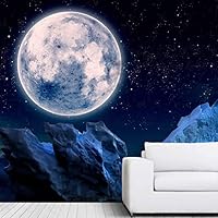 Wall Mural The Beautiful Space World Removable Self-Adhesive Wallpaper Wall Decoration for Bedroom Living Room - 66x96 inches