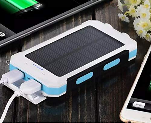 image for Solar Charger 30,000mAh, Dualpow Portable Solar Battery Charger Extern