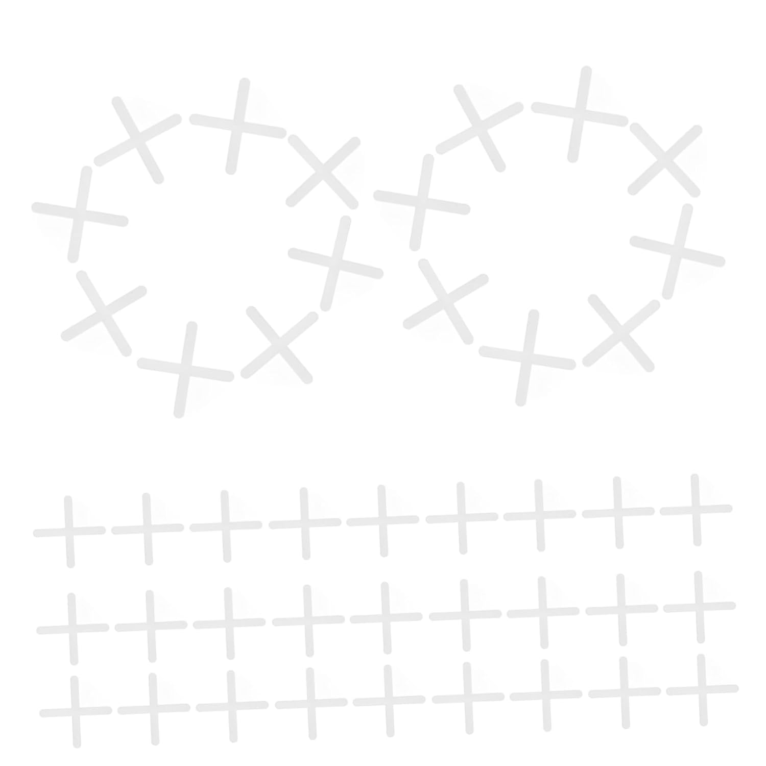 8000pcs Cross Shape Tile Spacers for Ceramic Tiles Thickness Grout Spacers for Leveling and Positioning for Floor and Wall Installation