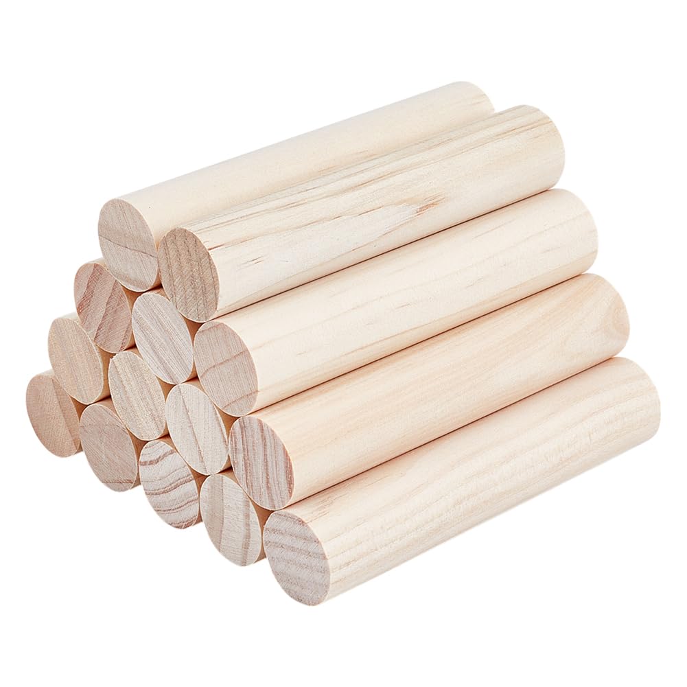 Partideal Lot De 120 Bâtons En Bois De Balsa, 3 X 3 X 300 Mm, Chevilles En Bois Naturel, Bandes Carrées En Bois Brut Pour Loisirs Créatifs, Modélisme, Décoration En Bois