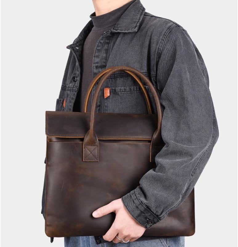 Business Briefcase Men's Carryall Casual Portfolio Laptop Bag