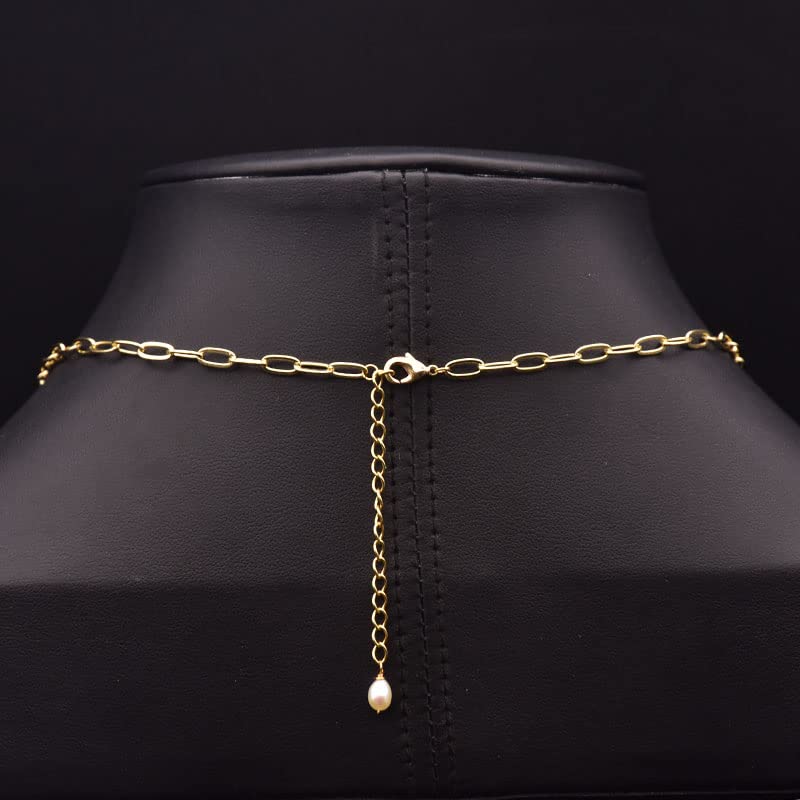 Collier fleurs perles naturelles et gemmes colorées design irrégulier chic