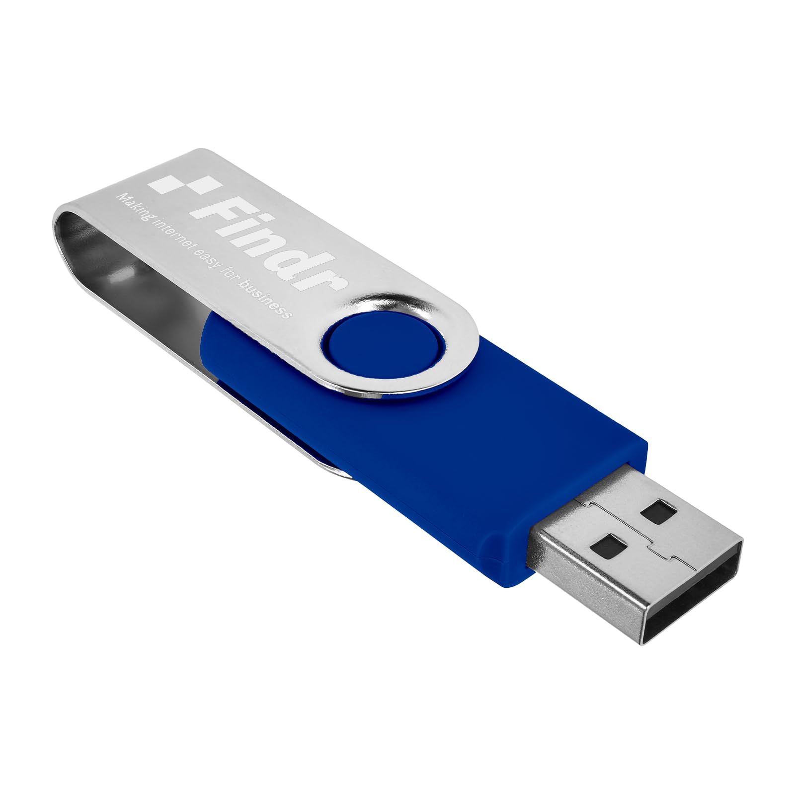 Niestandardowe pendrive'y USB 32 GB, USB 3.0, spersonalizowane pendrive'y z logo do biznesu, wydarzeń, drukowania tekstu lub obrazu, niestandardowe karty pamięci JBOS - królewski błękit