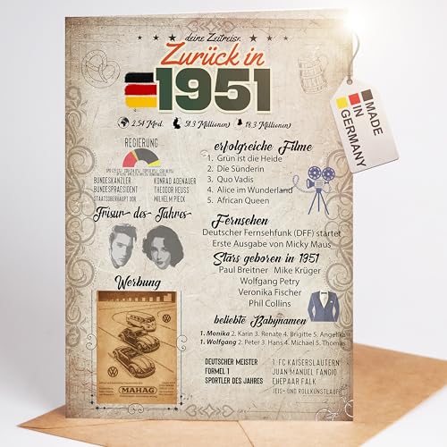 myDreamwork Besondere Geburtstagskarte 75 Inkl. Umschlag | Geschenk 75 Jahre | Karte zum 75. Geburtstag Frau & Mann Lustige Geburtstagskarte DIN A5