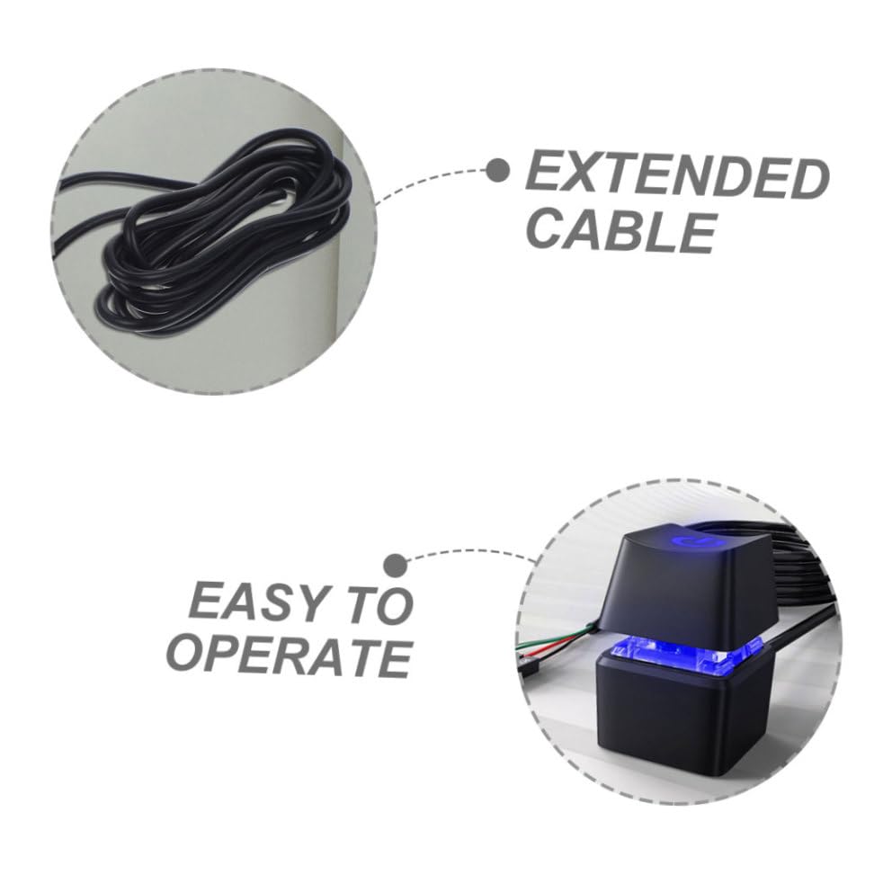 Cable extensión botón encendido PC con interruptor táctil para un control fácil de energía 3
