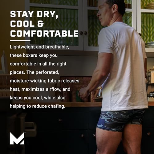 MISSION Mesh Boxer Briefs 6” Men’s Underwear - Performance Heat Release - 3 Pack4