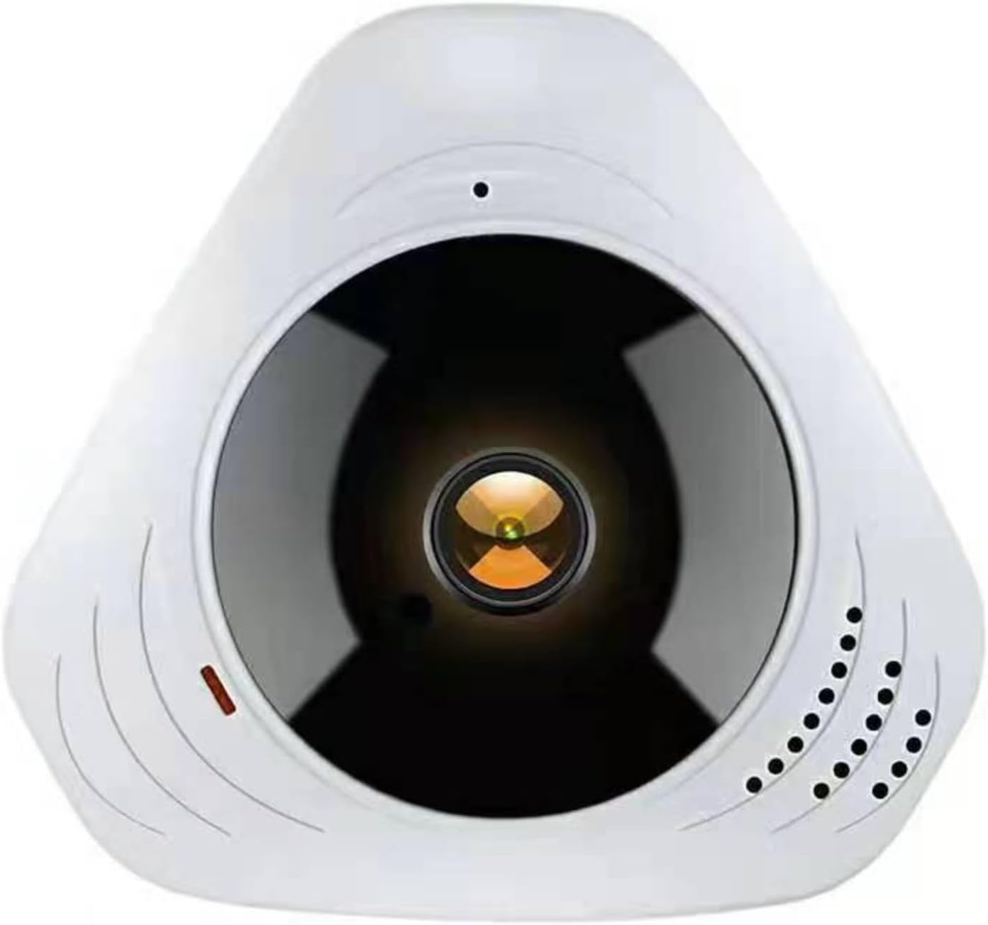 Security Camera Wireless Outdoor Indoor, 360° Fisheye Panaromic Camera with 2-Way Audio, WiFi Direct, Color Night Vision, AI Human Detection,No Wiring, for Baby/Pet/Home/Shop