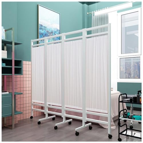 Cloison de séparation médicale blanche pliable pour clinique et cabinet médical