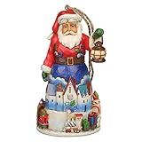 Jim Shore for Enesco Heartwood Creek Santa with Train Ornament, 4.5-Inch
