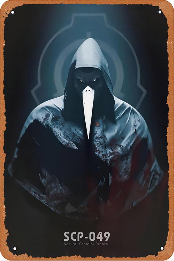 SCP 049 Scp Metal Tin Signs 8 x 12 Decor Funny Chic Art Wall Decort Home Yard Signs Bar Hotel Cafe Pub Indoor Outdoor restauran