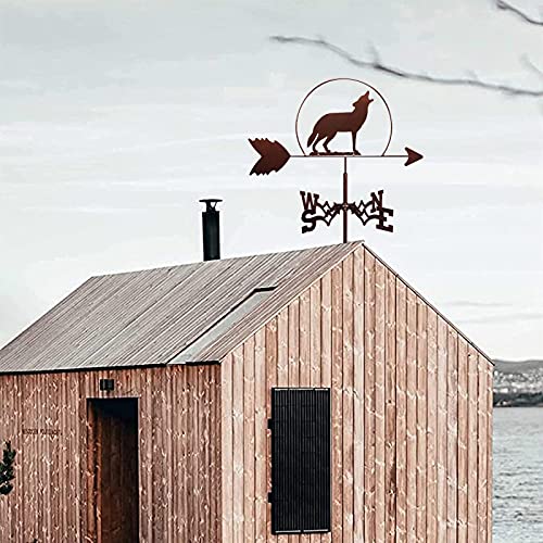 Girouette en acier inoxydable artisanale pour toit de maison