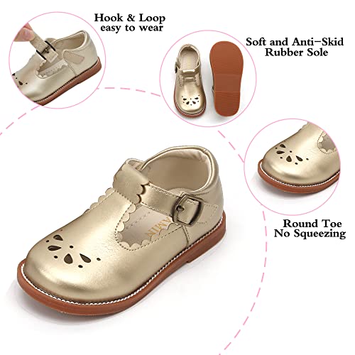 Image of PHIRAMIN Toddler Girl Mary Jane Dress Shoes-Little Girl School Uniform Shoes for Wedding Party