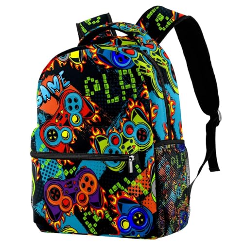 Sac de voyage décontracté imprimé manettes de jeu multicolore ultra résistant 40cm
