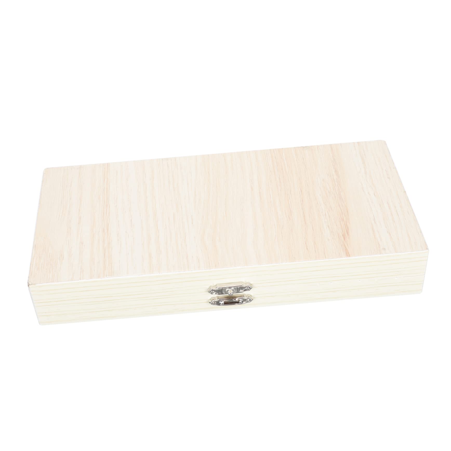 HOMOCONO Box Slice Wooden Box Slide for Slide Case Mini Terrarium Mini Containers Slide Holder Mini Frames Handheld Microscope Slide Storage Holder Khaki Metal