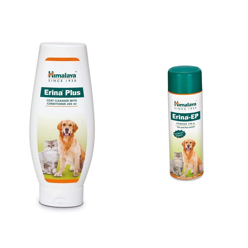 Himalaya Combo of Erina Plus Coat Cleanser with Conditioner, 200 ml & Erina Ep Powder, 150g (B07S6MKHPP) Amazon Price History, Amazon Price Tracker