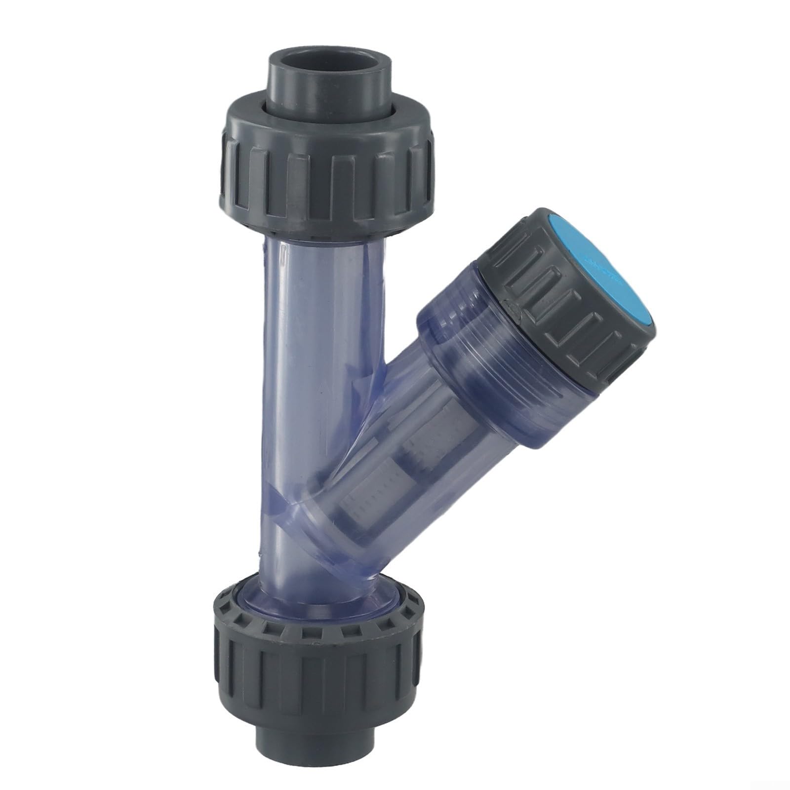 Filtre de type Y, filtre à eau en UPVC transparent, connecteur de tuyau de 20 à 63 mm pour système d'irrigation d'aquarium (diamètre intérieur 20 mm)