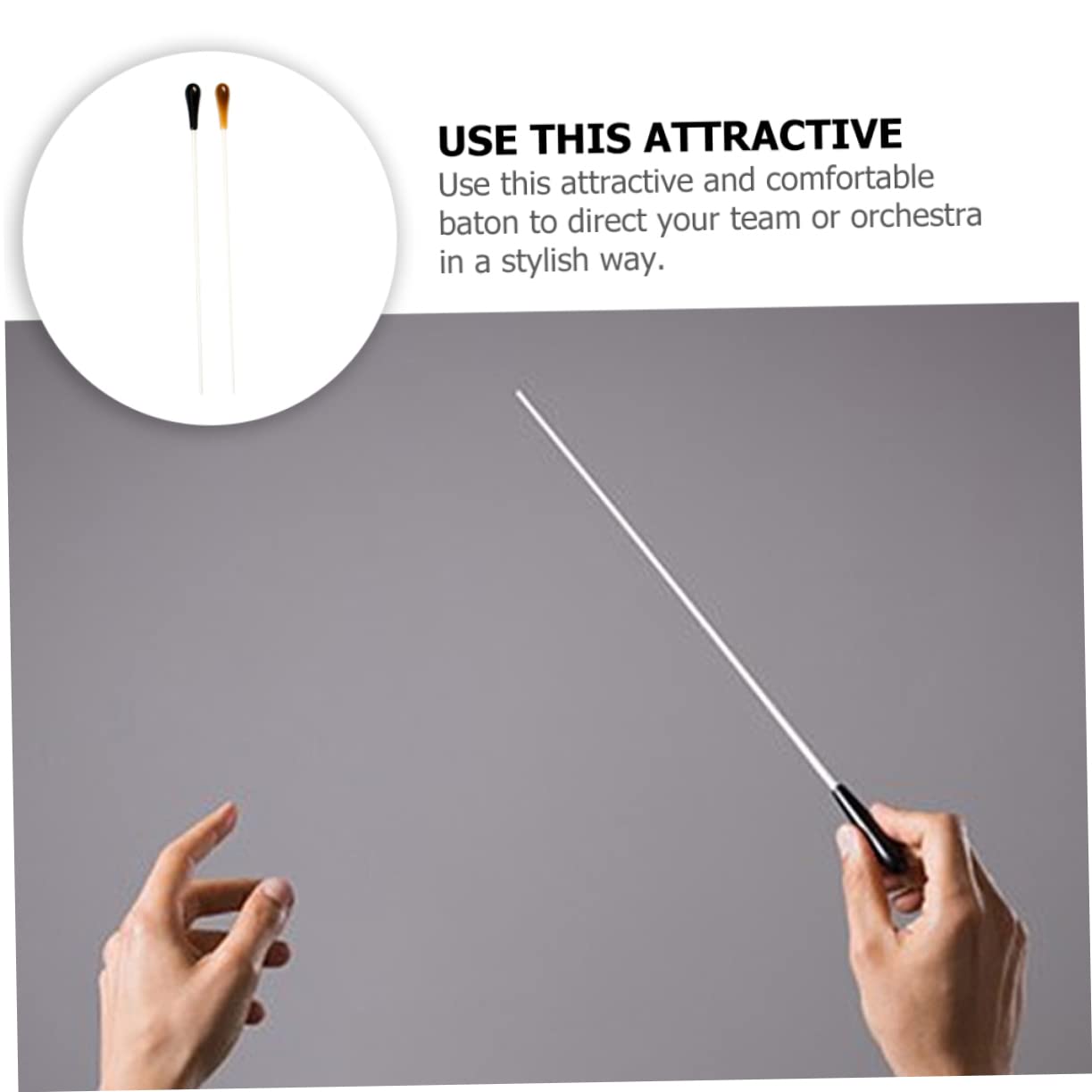 COSMEVIVI 5sets Conductor Music Conduct Stick Resin Ornament Perfect for Concert Supply 2pcs*5