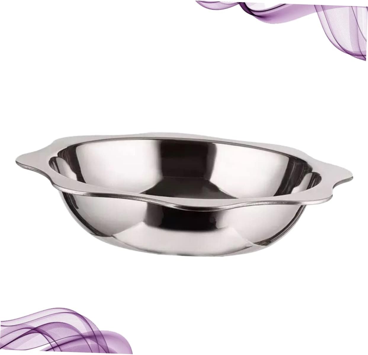 Stainless Steel Hot Pot Cookware for Induction Gas Stove, Silver