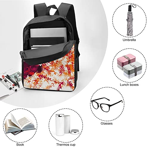 Mochila de moda adolescente de 17 pulgadas con estampado 3D 6