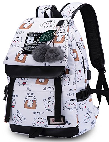 Wewo Mochila Escolar Colegio Niña Mochilas Escolares Chica Estudiante Mujer Backpack